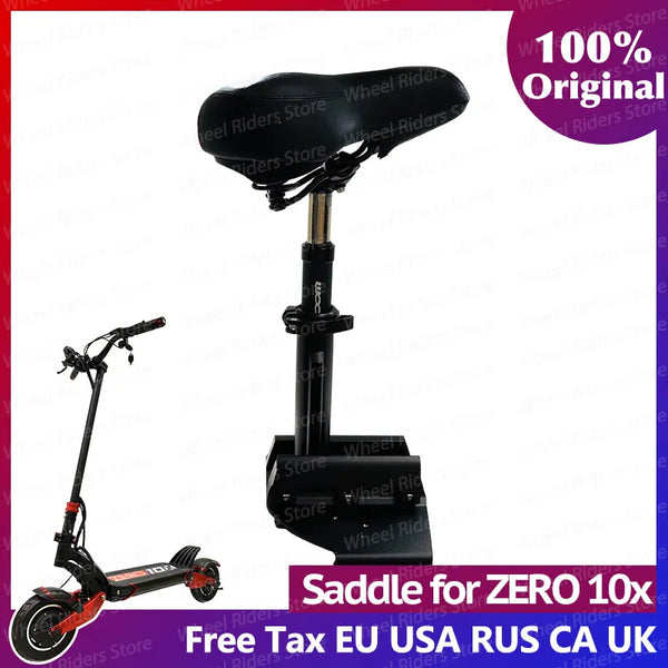 saddle for zero10x zero 10x electric Scooter seat kit official accessory parts height adjustable chair