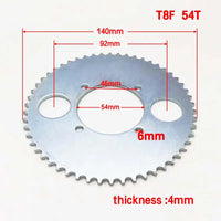 44T 54T Tooth T8F Crankset 35MM 54MM Rear Sprocket Mini Moto ATV Quad Dirt Pit Pocket Bike Cross 47cc 49cc Parts