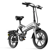 ZHENGBU Electric Bicycle 16 Inch Mini Folding Electric Bike for Adults 400W Fast Commuter Ebike with 48V10AH Lithium Battery