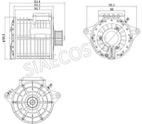 QSMOTOR 138 70H 3000W V1 V2 Motor PMSM Mid drive motor Sprocket and Belt Type