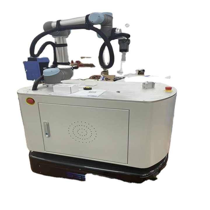 OEM AGV Robot With Hans E5 E10 E15 Collaborative Robot Easy Programing Mobile Robot AGV