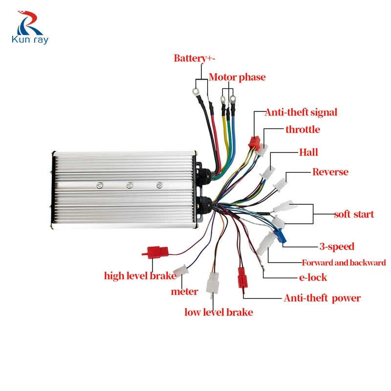 90CM Rear Axle Motor Electric Tricycle Electric Vehicle 48V 60V 500W-1200W High Power DC Separate Differential Brushless Motor