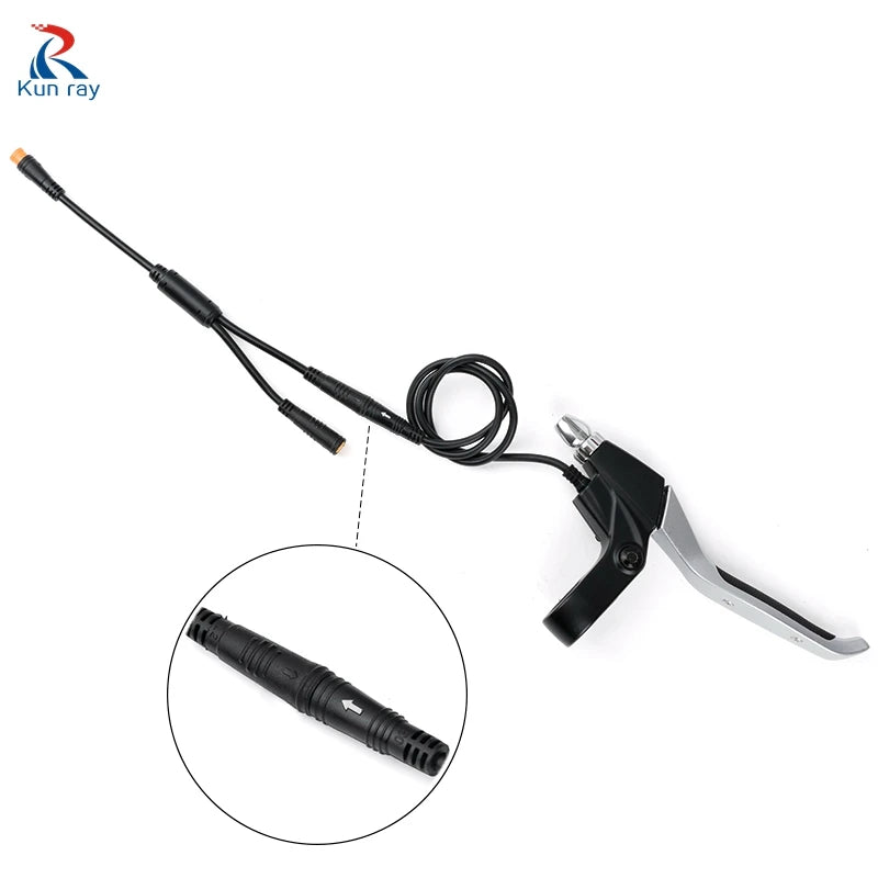 Electric Bike Waterproof 1 To 4 Main Cable Julet Type Connector Accessories Throttle Brake Display Controller Cable Integrated