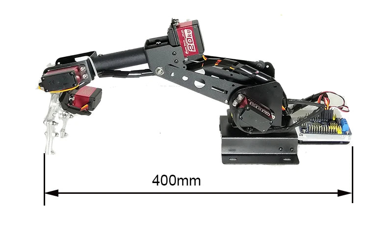 Assembled 6 Dof Robot Arm with Metal Servos Mechanial Clamp Industrail Robotics Claw for Arduino Raspberry Pi