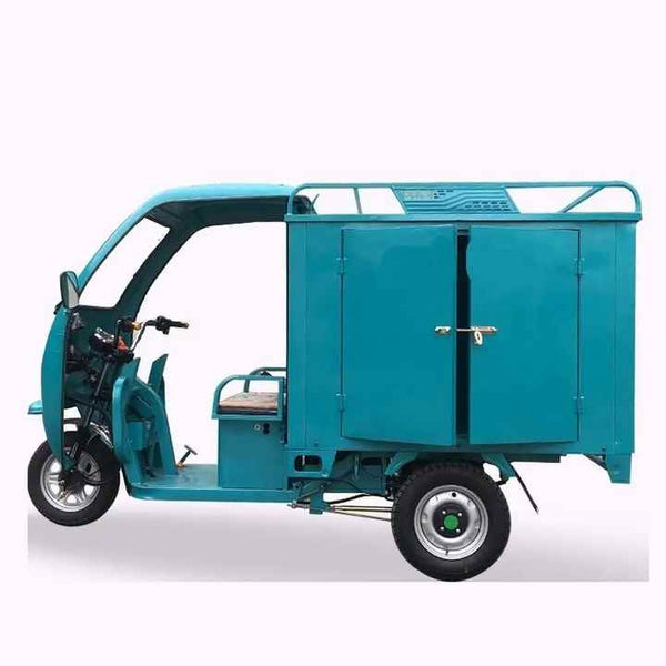 NEW Energy Electric Tricycle 600W Electric Cargo Tricycle with Closed Driver Cabin and Closed Cargo Box for Deliver Use