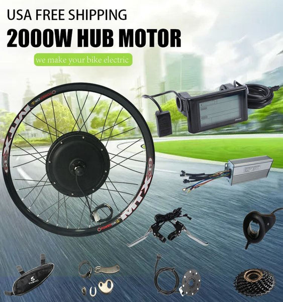 2000w Conversion Kit Build Powerful 2000W Ebike Conversion Kit - MTX39 Rear Wheel Hub Motor with ...