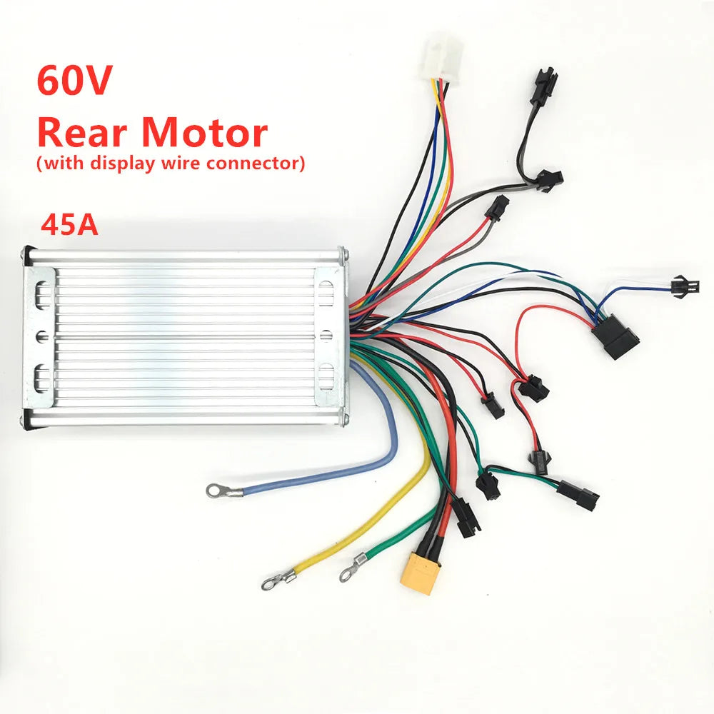 ZB 60V/72V 45A Controller Display Accelerator for Dual engines 3200w5600w 6000w 7000W electric kickscooter main mother board PCB