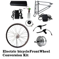 Electric Bicycle Front Wheel Conversion Kit Electric Bicycle Batteries, Rear Rack, Other Accessories