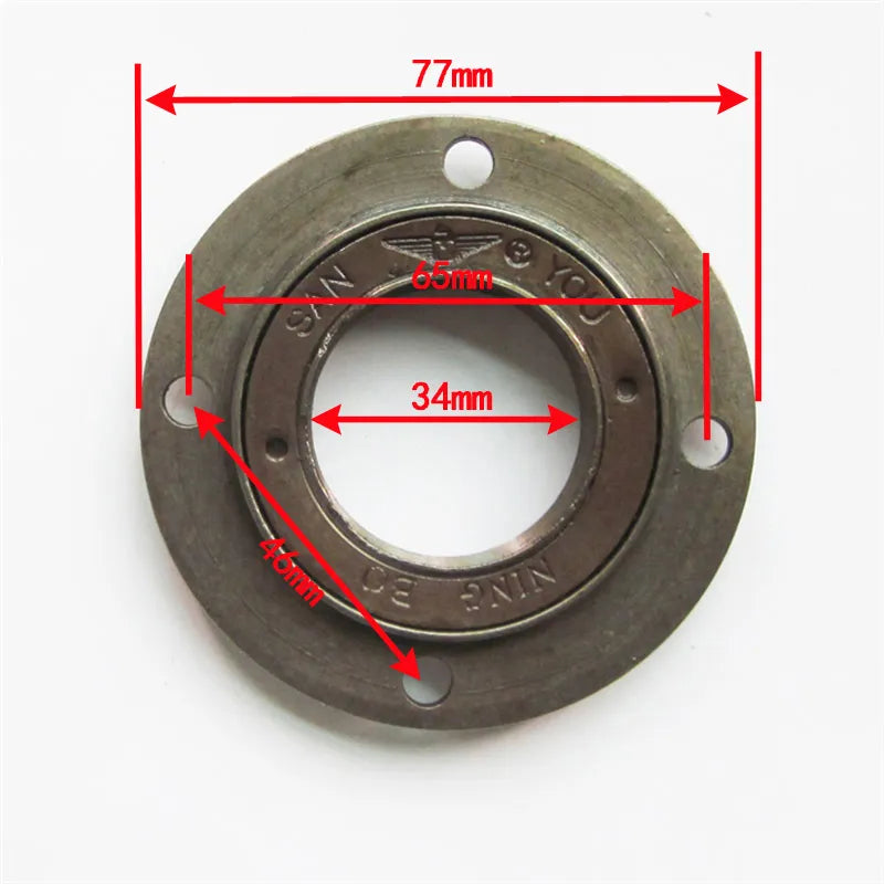 Toothless flywheel + connector metric system is suitable for refitting electric tricycle motorcycle kart axle sleeve 13 16 20 21