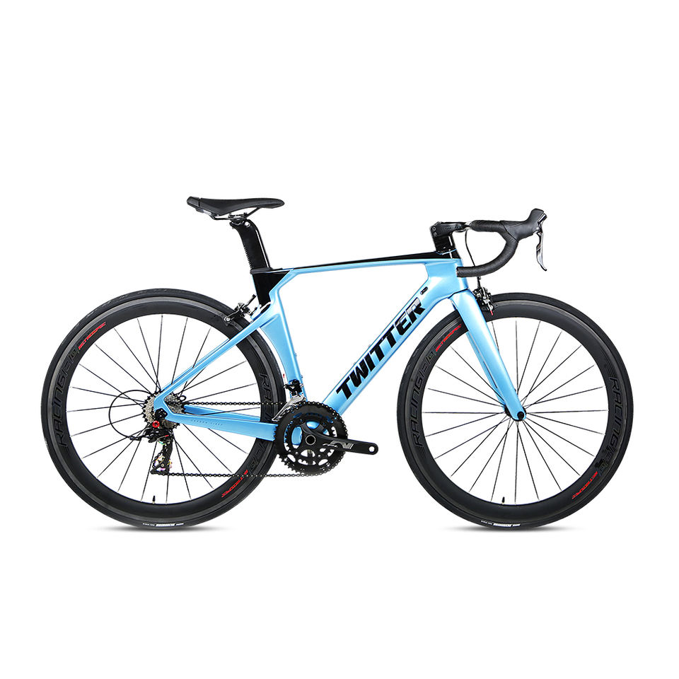 TWITTER  R5 RIVAL-22S T800full carbon fiber road bike disc brake full inner wiring integrated carbon handle700C