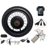 20inch 80mm Width Tyre Waterproof 3000W Brushless Hub Motor Electric Fat Bike Kit Snow Wheel with 80A Dual Hall Controller