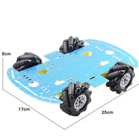 Cheapest PS2 Wireless RC Smart Mecanum Wheel Omni Robot Car Chassis Kit with 4pcs TT Motor for Arduino Raspberry Pi DIY Toy Part