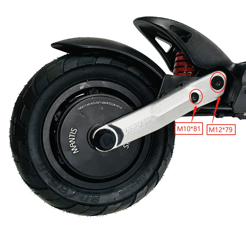 For Kaabo Mantis10 M10*81 M12*79 Pair Screw Bolt Front And Rear Swing Arm Butt For Kaabo Mantis 10inch Scooter