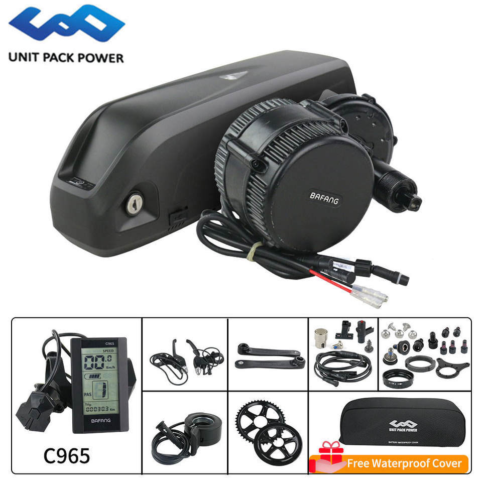 Electric Bike Conversion Kit  Bafang 48V 750W BBS02 Mid-Drive Electric Motor Kit Wth Optional 48V 13Ah Li-ion Down Tube Ebike Battery