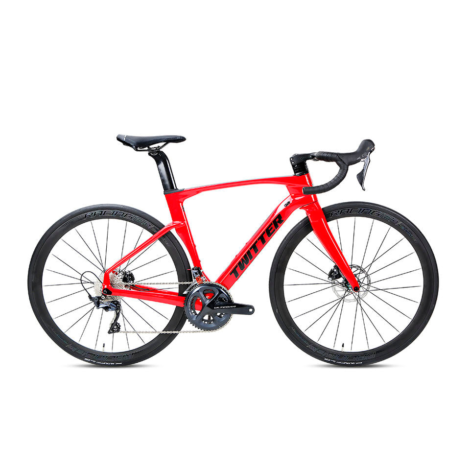 TWITTER Falcon UT R8020-22S Wind Breaking Racing Full Hidden Inner Routing High-end T900Carbon Fiber Road Bike R8070 Disc Brakes