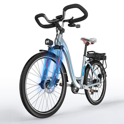 Ebike 26-inch lithium battery electric city leisure bicycle Urban Electric Bicycle Stylish City E-Bike for Lady Riders