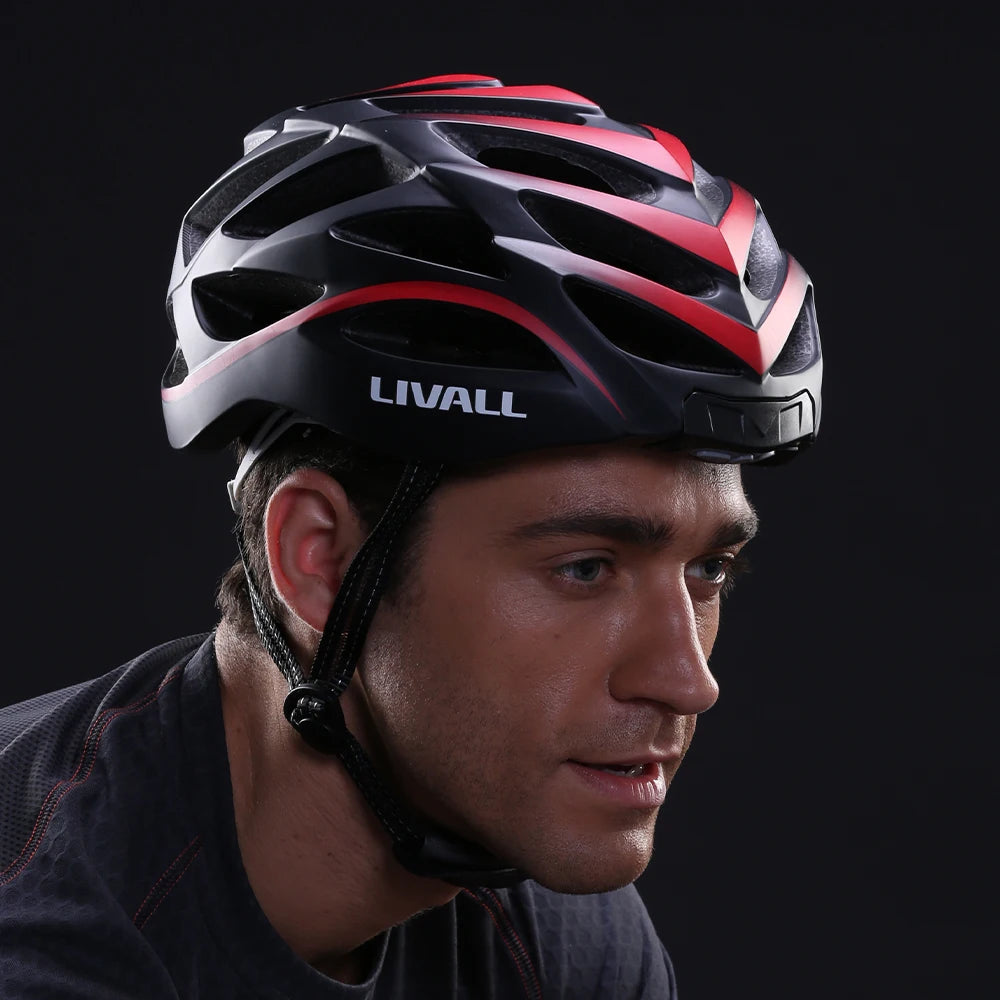 LIVALL BH62 Bike Helmet Men Women with Auto Sensor LED Sides Built-in  Bluetooth Mic Speakers MTB Helmet by LIVALL APP