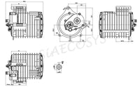 QS Motor 3000W 5500W QS138 70H V3 100KMPH Air Cooling Mid Drive Motor Kits Powertrain for Electric Offroad Dirtbike ATV Go Kart