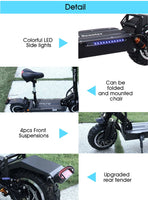 FLJ T113 Upgrade 60V/3200W Electric Scooter with dual Motor Kick Scooter electrique Elektroroller adults scooter electrico