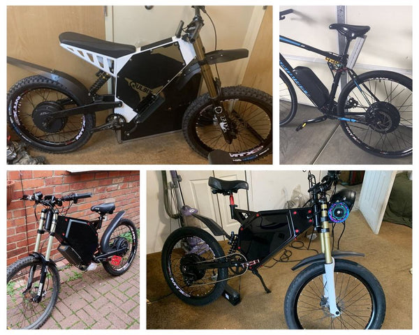 2fastebikes Conversion Kit High-Speed QS205 5KW Electric Bike Conversion Kit - Powerful Rear Hub ...