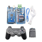 PS2 Controller+ Mega2560 Board+ 4 Motor 9 Servo PID Closed Loop Control Driver Board for Arduino DIY Mecanum Wheel Robot Car