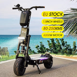 Super Offer SPAIN STOCK FLJ Upgraded 13inch 6000W 50AH Powerful Electric Scooter