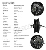 SiAECOSYS QSMOTOR 12inch 3000W 48V 74kph Hub Motor with EM100SP controller and kits for electric scooter