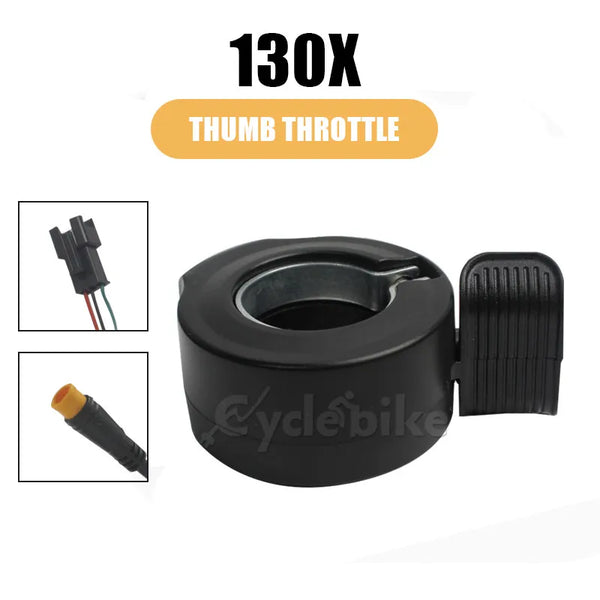 Thumb Throttle For 24-72V Ebike Right Left Universal 130X Waterproof Connector