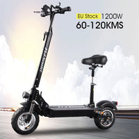 FLJ C11 48V 1200W Adult Electric Scooter with seat foldable e scooter kick scooter 10inch wheel electro bike scooter electrico