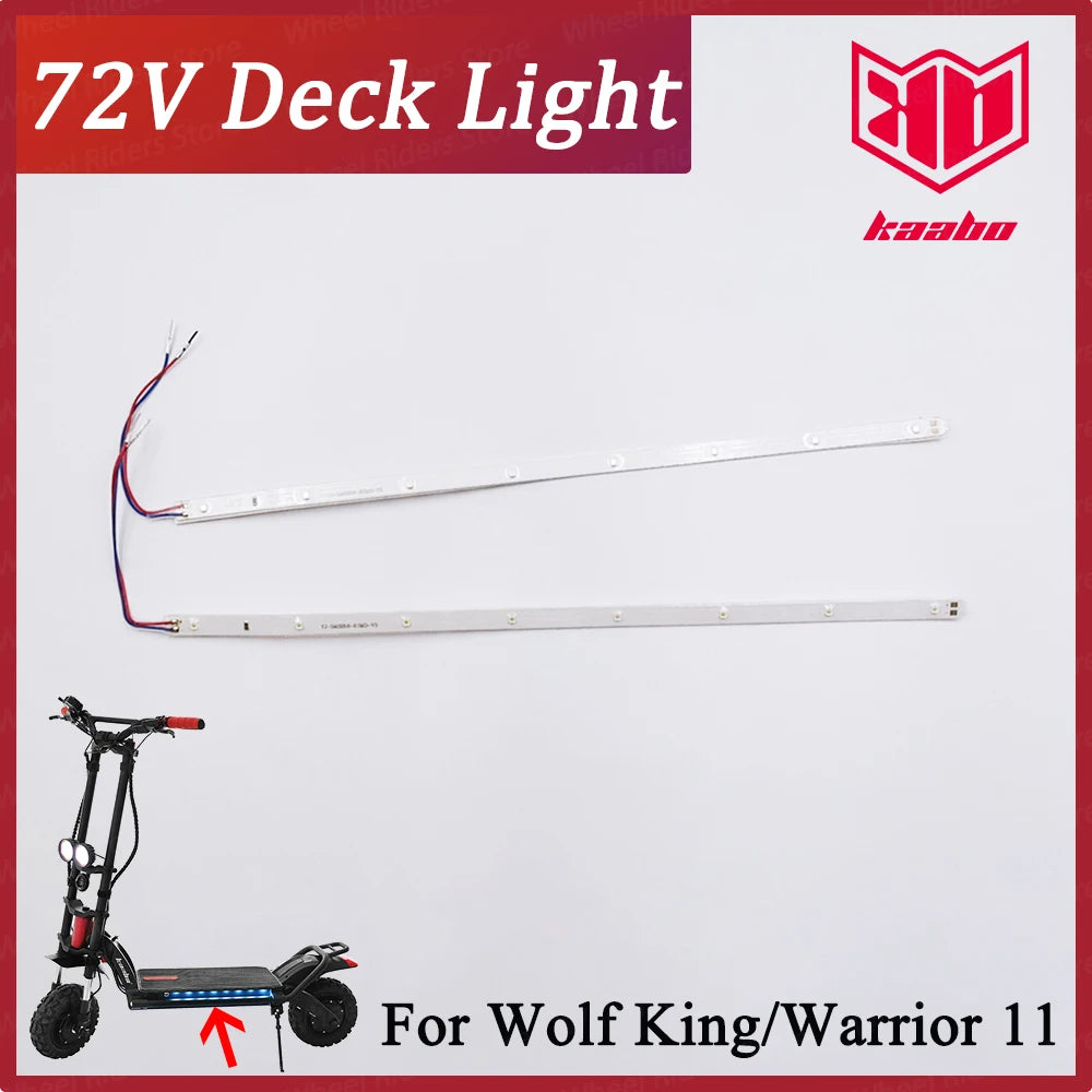 Kaabo Wolf Warrior 11inch Wolf King Warrior 11 Original  72V LED Deck Light  Blue Wolf Spare Parts Accessories