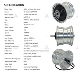 SIAECOSYS/QSMOTOR 212 2000W V1.1 Hub Motor 72V 45KPH conversion kit with EM50sp Controller for Electric Scooter