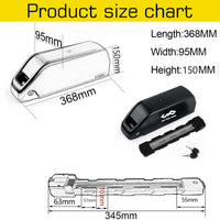 21700 Samsung EBike Battery Pack: Downtube Polly LG E Bike Battery Pack for Scooter 500W 750W 1000W 1500W 2000W - Available in 72V, 60V, 52V, 48V, and 36V options.