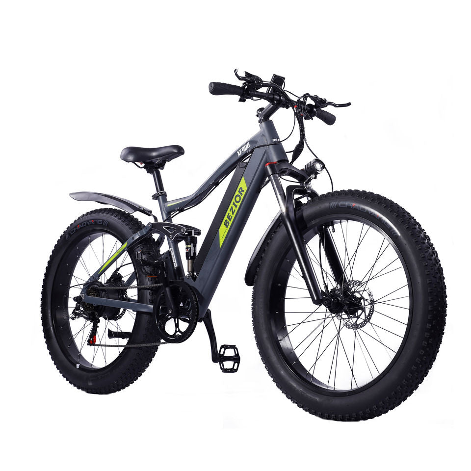 BEZIOR XF900 26 Inch 750W Fat Tire Electric Mountain Bike Off-Road Ele ...