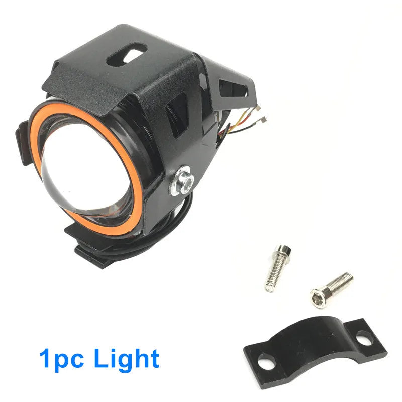 12V–60V 30W Eagle Eye LED Projector Headlight & Support Bracket for Electric Scooter & E-Bike
