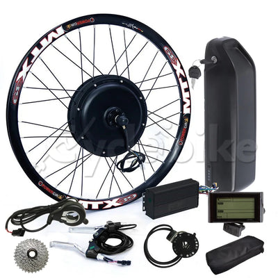 1000W Cassette Motor Wheel Electric Bike Conversion Kit With 48V 12.5AH Lithium Battery E Bike Electric Bicycle Conversion Kit