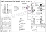 US Warehouse! QS138 V3 70H 72V 100kmph Mid Drive Motor with 1:2.35 gearbox for Electric ATV Dirtbike Motorcycle