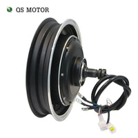 QSMOTOR 12inch 5000W 260 V4 72V 96V Brushless Electric Single shaft Motor for Scooter