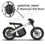 SiAECOSYS QSMOTOR 2000W 72V 70kph Hub Motor 17x1.6inch New Condition with EM80GTSP Controller and Kits for Scooter