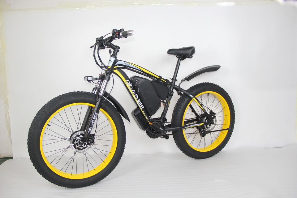 GOGOBEST GF700 Dual Motor Electric Mountain Bike&nbsp; 26 Inch 1000W Fat Tire E-Bike with Hydraulic Disc Brake for Snow, Beach