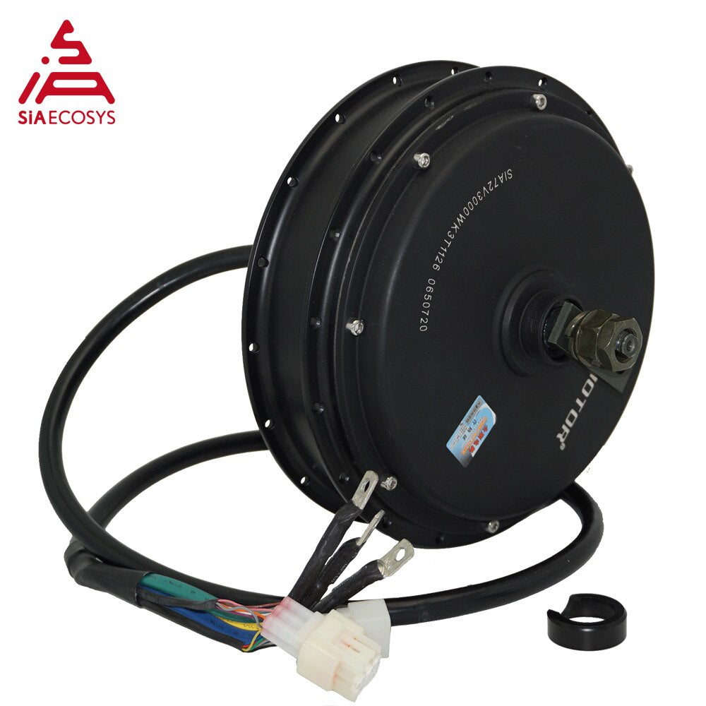 QS MOTOR E-Bike 3KW 50H72V 70KPH Spoke Hub Motor with 19*1.6inch moped wheel rim and SIA7230 controller