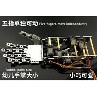 5 Dof Metal Hand Palm Bionic Mechanical Finger Humanoid Robot 5 Axis Small Servo Manipulator Gripper Claw DIY STEM Toy Parts