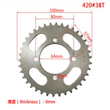 420#38T Crankset gearless flywheel connector bushing 13/16/25/27/29/31MM electric human tricycle flywheel assembly accessories,