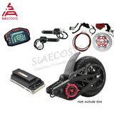 SiAECOSYS 12 X 3.5 inch QS138 3000W 72V 100KPH Mid Drive Motor CAN Controller for Adult Electric Motorbike