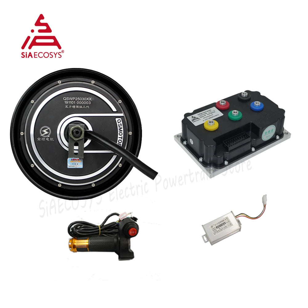 High Power QSMOTOR 10inch 2500w V4.2 72V 106kmh DC Brushless Racing Scooter Electric Hub Motor  with CE