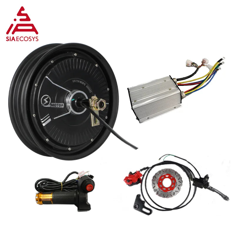 New QS 10inch 2000W 45H V1.12 Brushless DC Electric Scooter Hub Motor