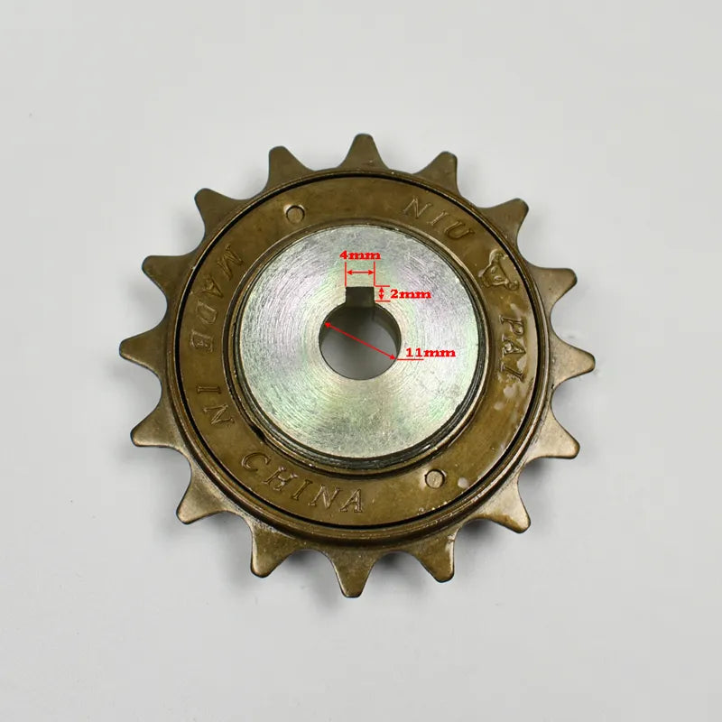 Bicycle spoke sprocket bicycle rear wheel 32t sprocket for left drive motor kit 16t flywheel with motor MY1016Z adapter