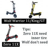 11 inch 90-65/6  Wolf Warrior Wolf King Wolf GT Zero11X Scooter Tire 11inch Vacuum Tubeless Tire Off Road Street Wheel Parts Tube