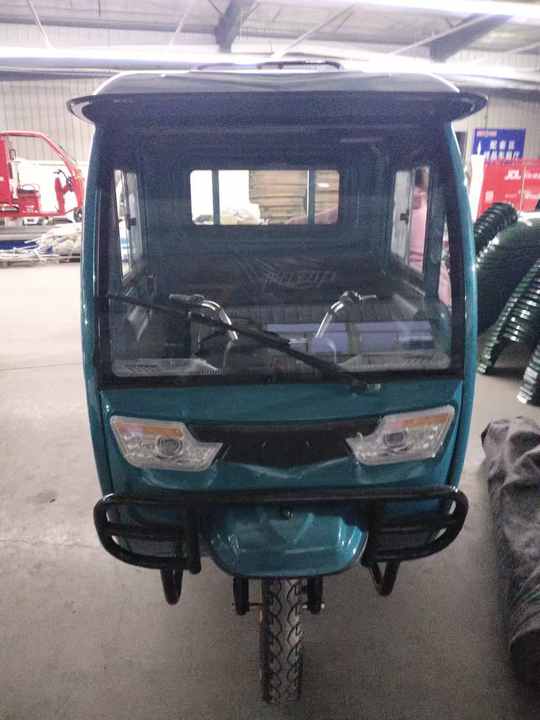 Online Wholesale Electric Passenger and Cargo Tricycle With Integrated Roof Semi Enclosed Cargo E-tricycle