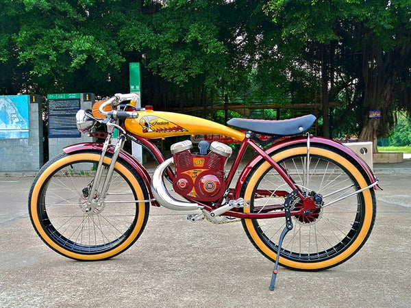 Vintage Power-Assisted Electric Bike 26inch *4.0 Wheel Electric Bike 48V battery 350W Motor Retro electric bicycle