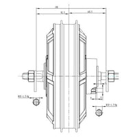 Powerful 12000W Ebike Conversion Kit - High-Speed Electric Bike Hub Motor and Sabovoton Controller for Electric Motorcycle Conversion